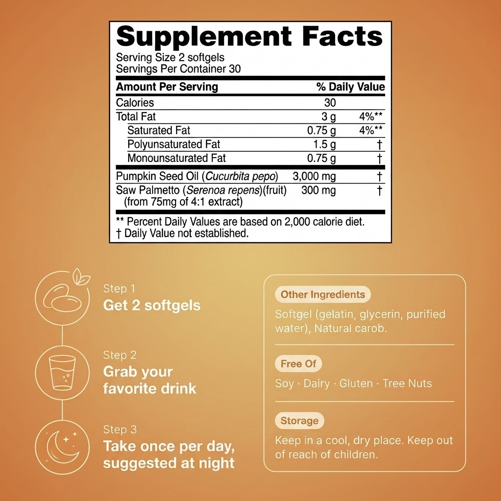 Pumpkin Seed Oil Softgels