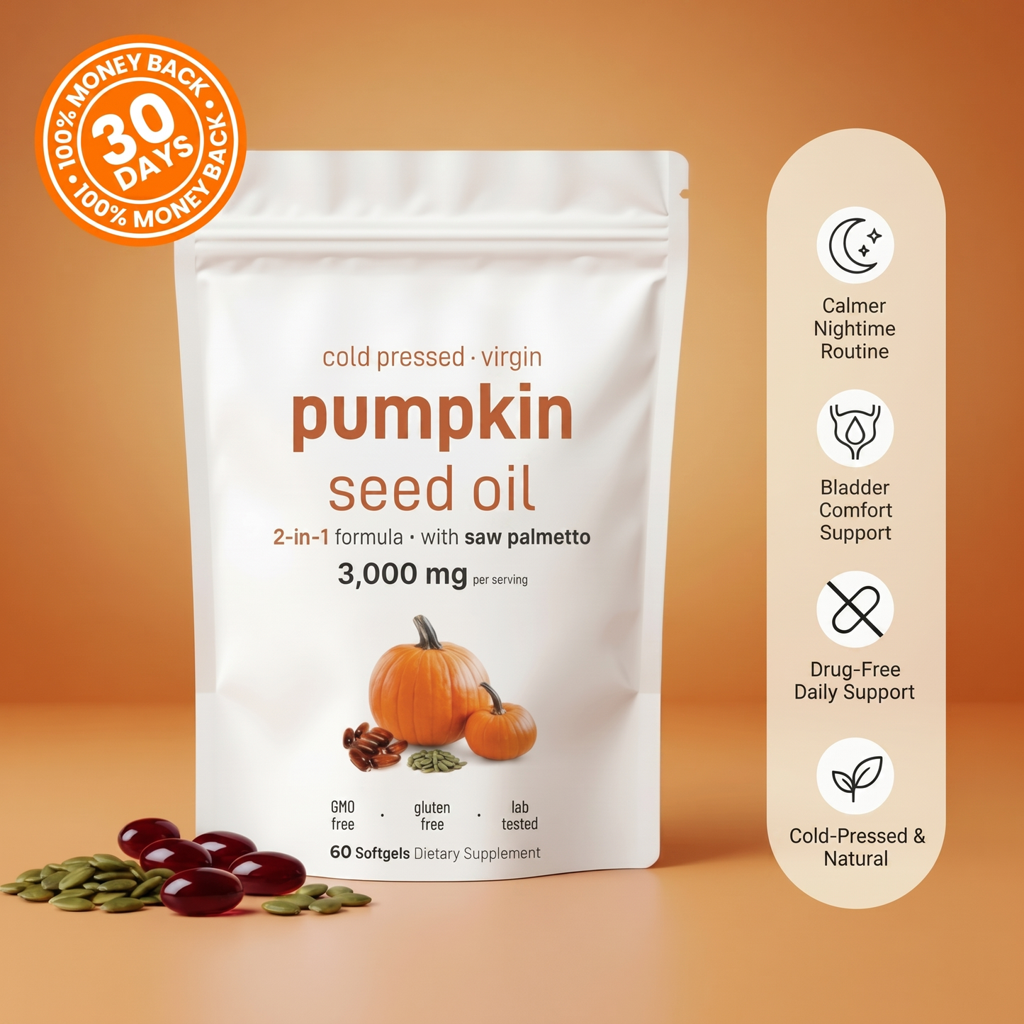 Pumpkin Seed Oil Softgels